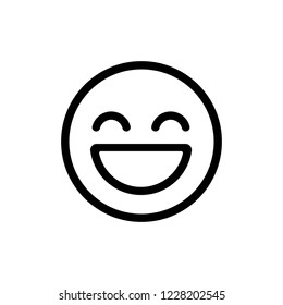 Laugh emoticon Vector