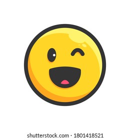 icono del emoji plano