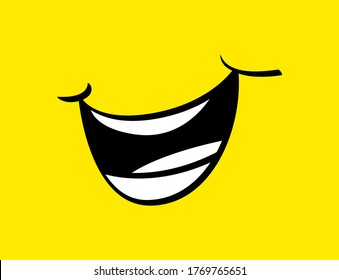 Laugh icon Logo Vector Template Design