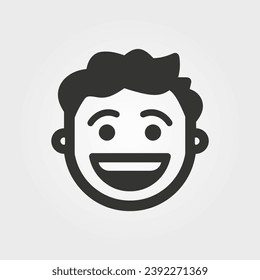 A laugh icon - Simple Vector Illustration