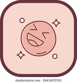 Laugh Line vector Icon Design