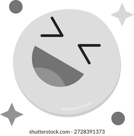 Diseño de ícono de Vector de línea de risa