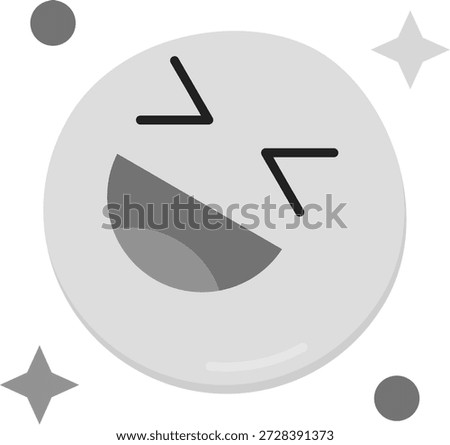 Laugh Line vector Icon Design