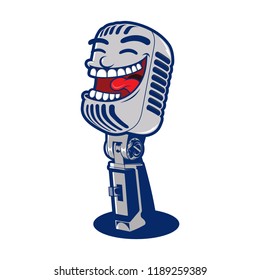 Laugh Microphone  Retro, For Comedy  Event