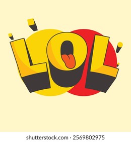 laugh out loud vector bold font