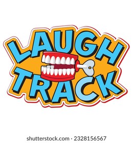 Laugh Track logo with Teeth