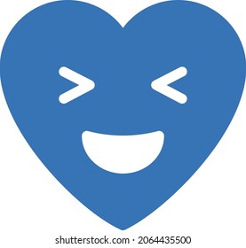 laugh vector glyph flat  icon