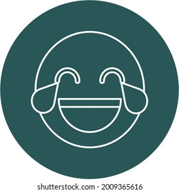 Laugh Vector icon that can easily modify or edit


