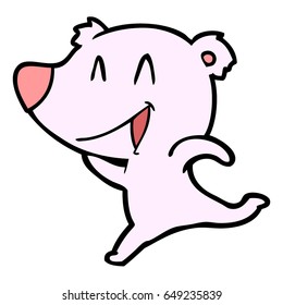 caricatura del oso de risa