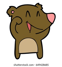 laughing bear cartoon