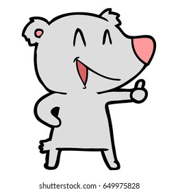 laughing bear cartoon