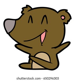 laughing bear cartoon