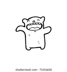 caricatura del oso de risa