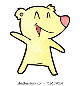 caricatura del oso de risa