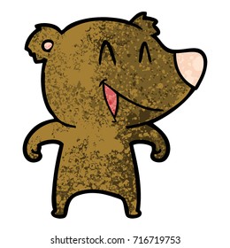 caricatura del oso de risa