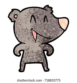 caricatura del oso de risa