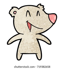 caricatura del oso de risa