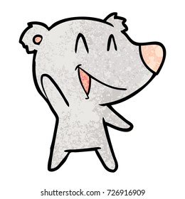 caricatura del oso de risa