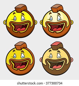Laughing Biker Emoticon Set
