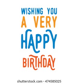 laughing birthday cardboard with printing holiday text and decorations vector design element isolated on white joyful vacation star colorful party youth multicolored ritual ceremony grin art ornamenta