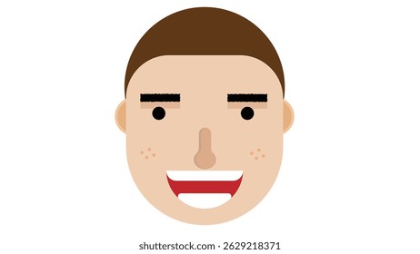 Rindo de cara de menino. .