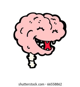 desenho animado cerebral