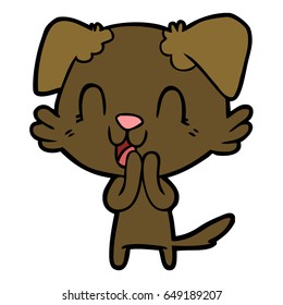 laughing cartoon dog