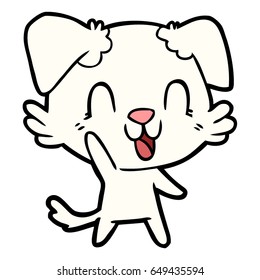 perro de caricatura de risa