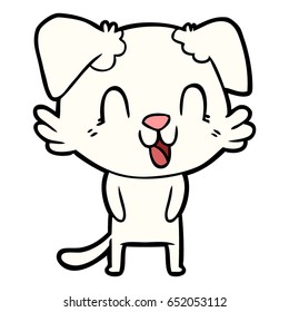 laughing cartoon dog