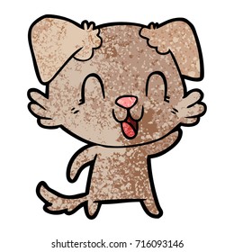laughing cartoon dog