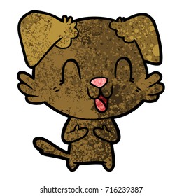 laughing cartoon dog