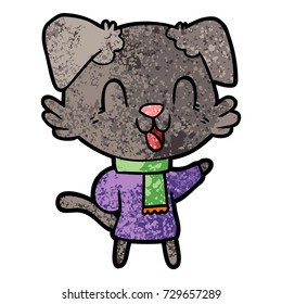perro de caricatura de risa