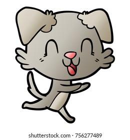 laughing cartoon dog