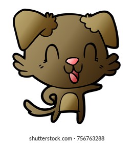 perro de caricatura de risa