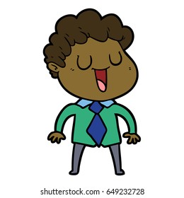 laughing cartoon man