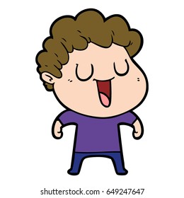 laughing cartoon man
