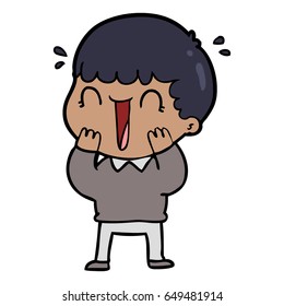 laughing cartoon man