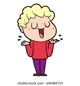 laughing cartoon man