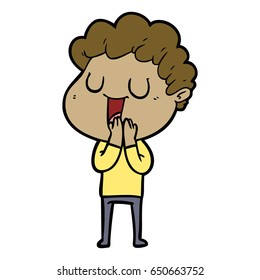 laughing cartoon man