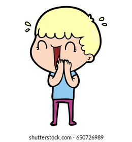laughing cartoon man