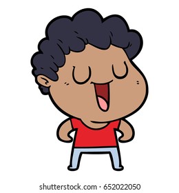 laughing cartoon man