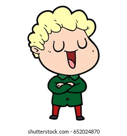 laughing cartoon man
