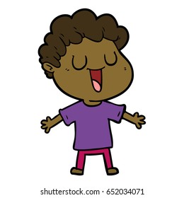 laughing cartoon man