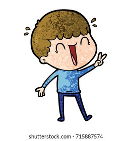 laughing cartoon man