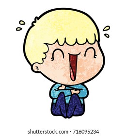 laughing cartoon man