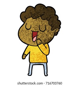 laughing cartoon man