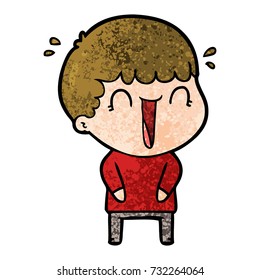 laughing cartoon man