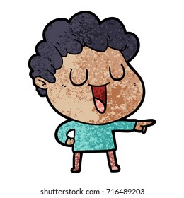 laughing cartoon man pointing