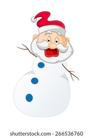 Laughing Cartoon Santa Character