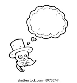 cráneo de caricatura de risa